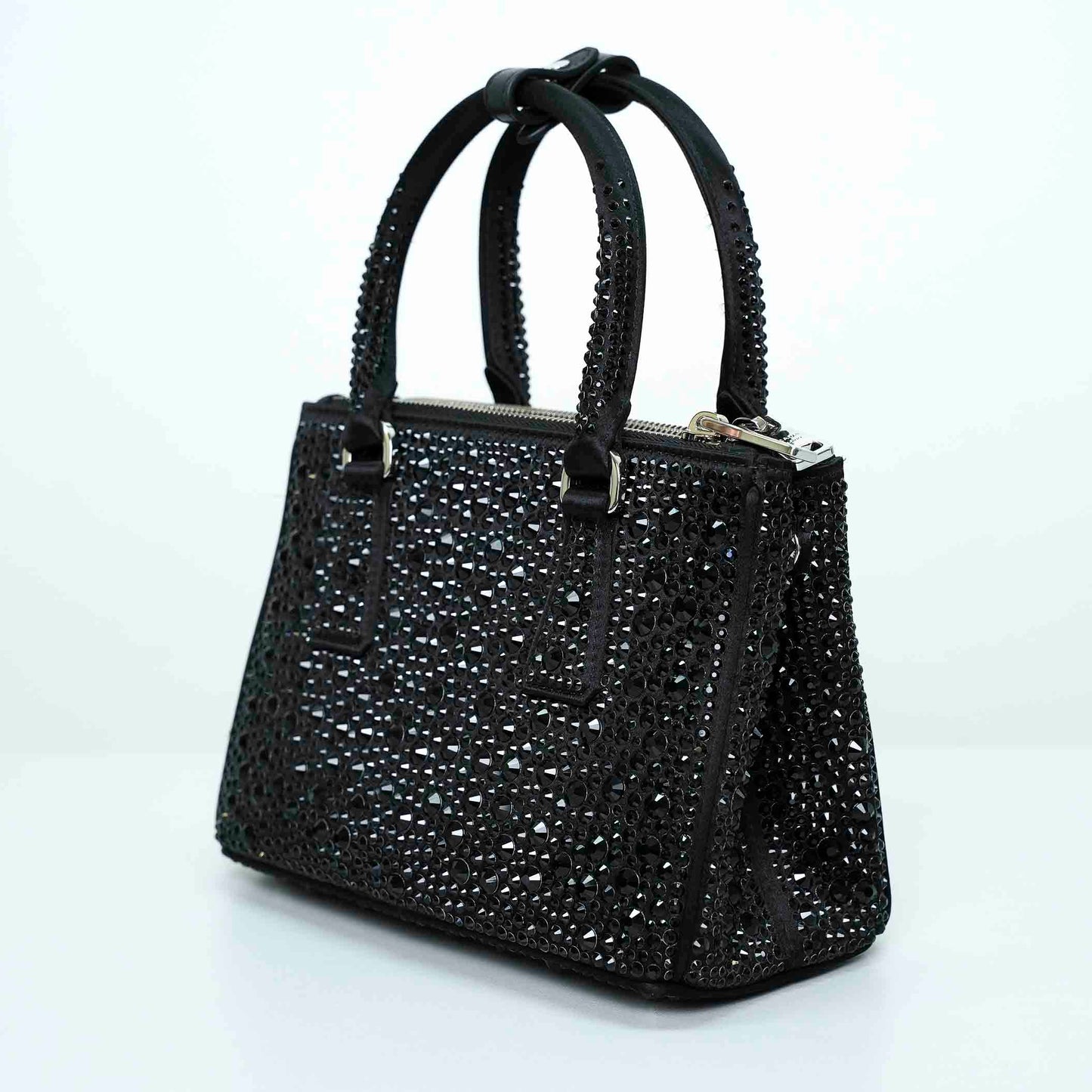 Prada Galleria Crystal-Embellished Mini Bag