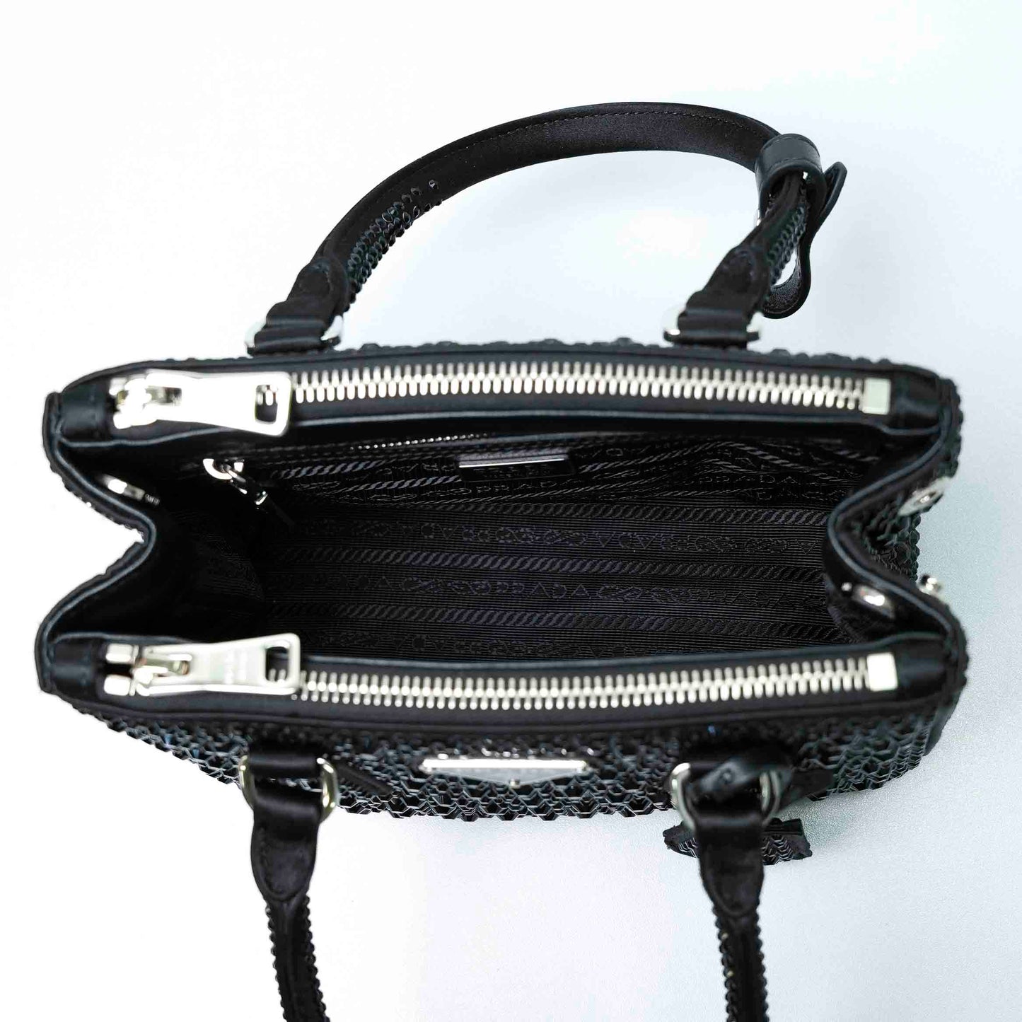 Prada Galleria Crystal-Embellished Mini Bag
