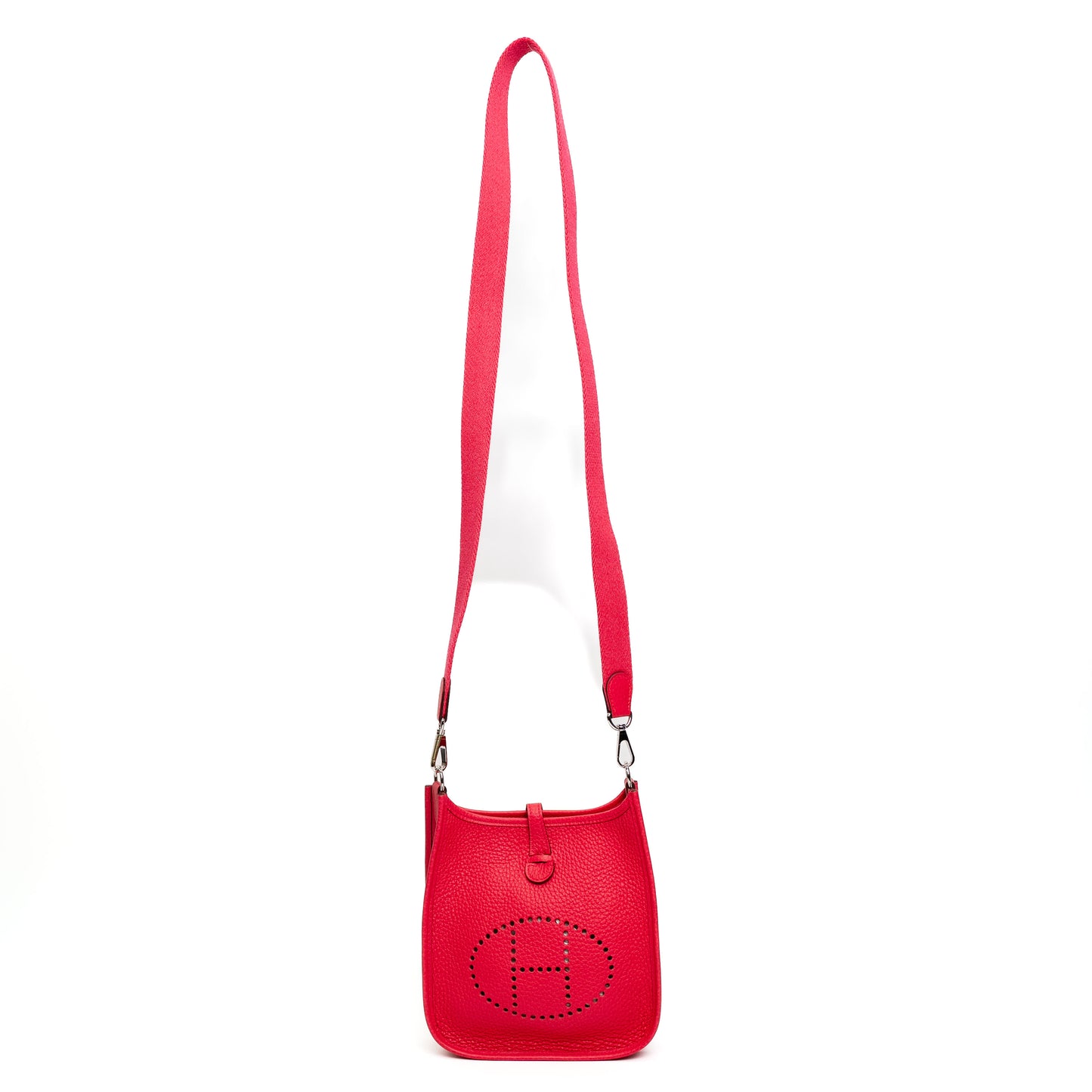Hermes Mini Evelyne Rouge De Coeur Clemence