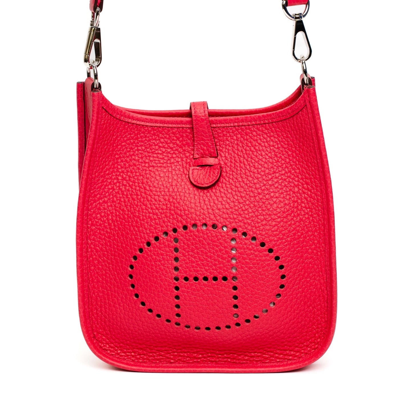 Hermes Mini Evelyne Rouge De Coeur Clemence