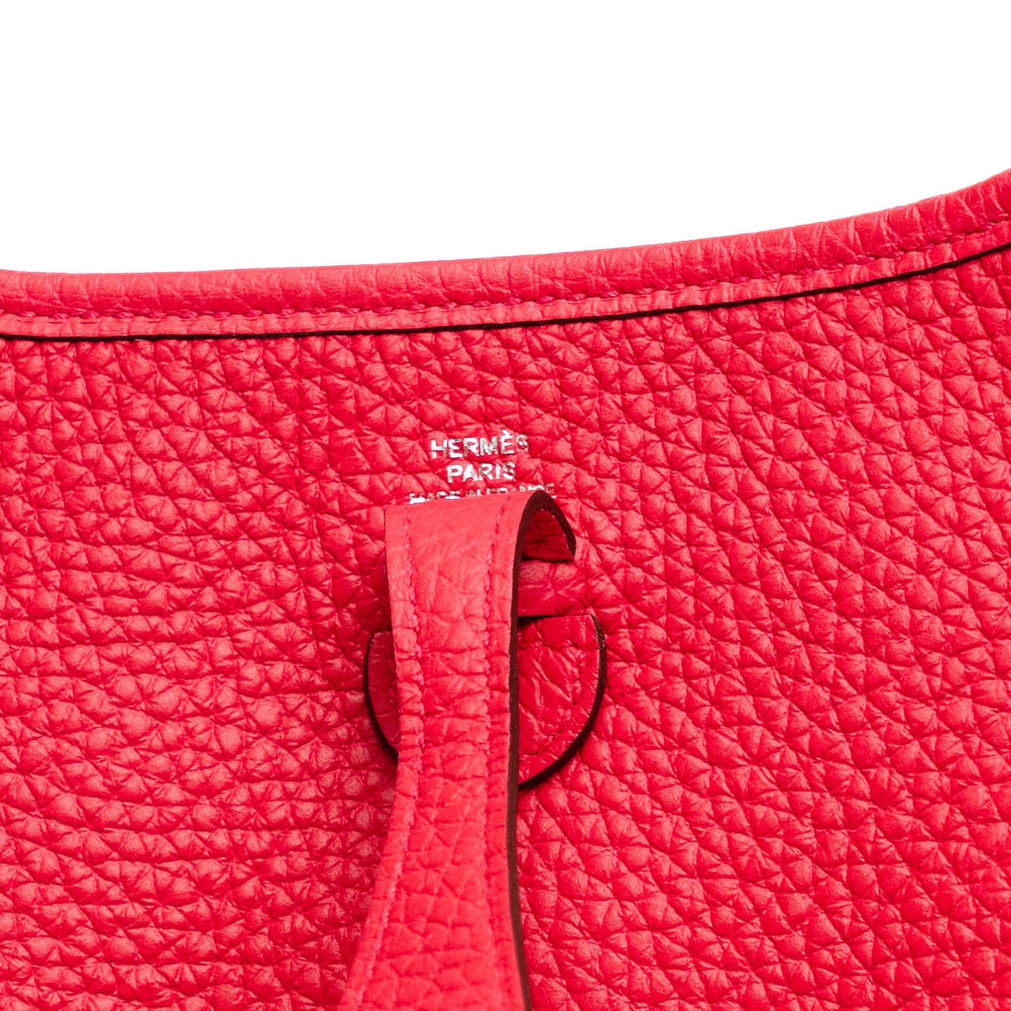 Hermes Mini Evelyne Rouge De Coeur Clemence