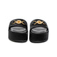Versace Medusa Black Platform Slides