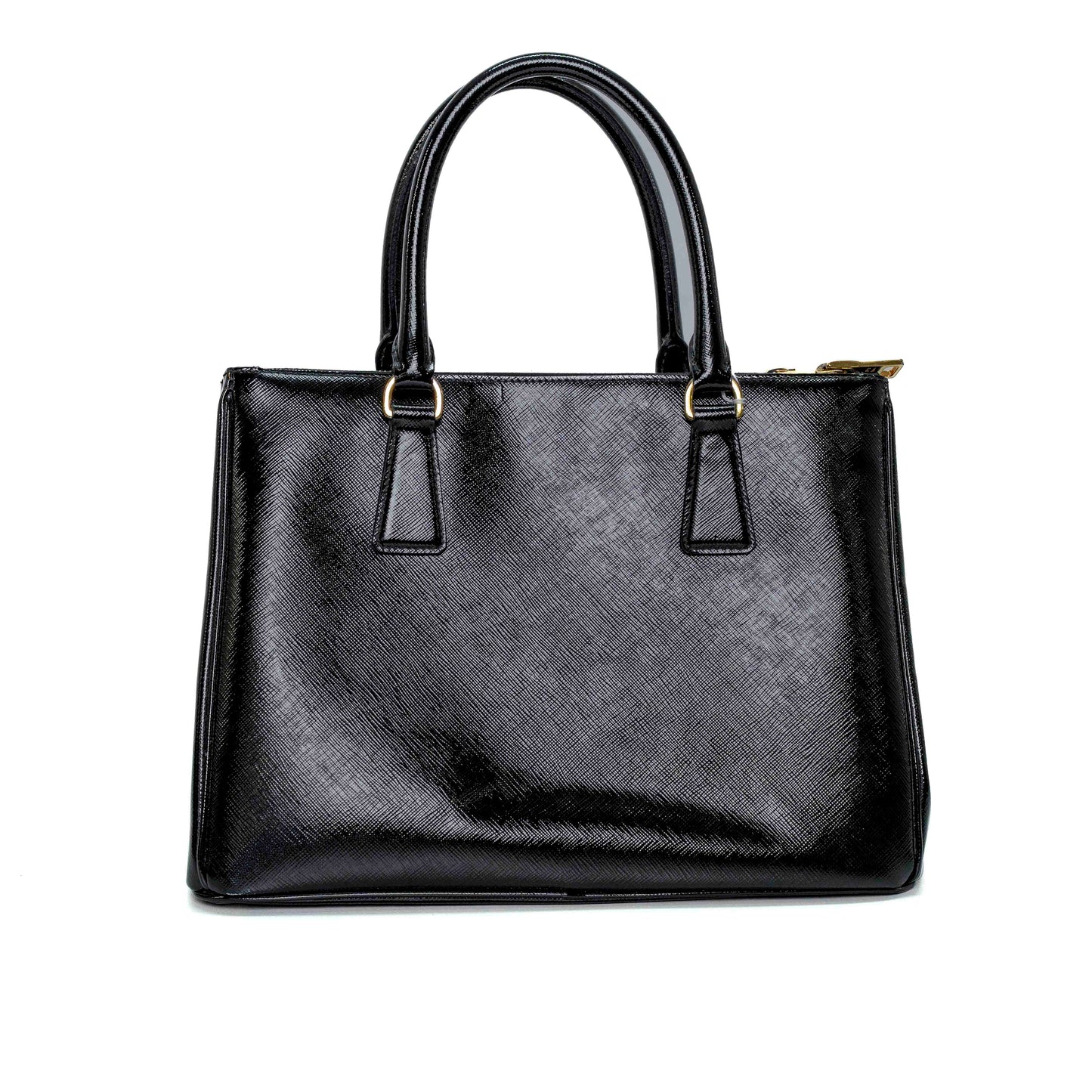 Prada Nero Saffiano Vernice Tote