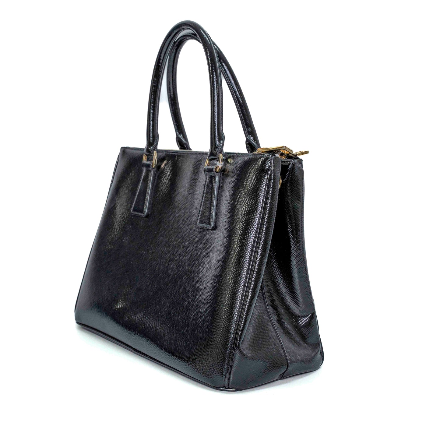 Prada Nero Saffiano Vernice Tote