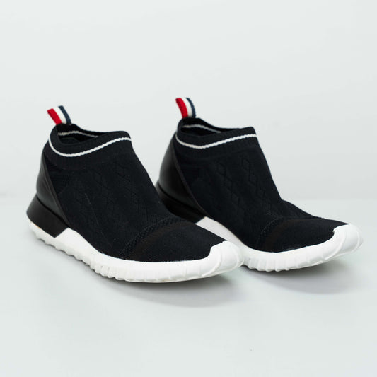 Moncler Black Slip-On Sneakers