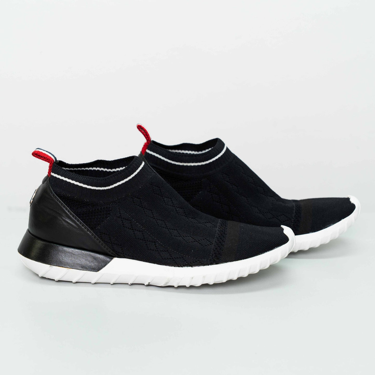 Moncler Black Slip-On Sneakers