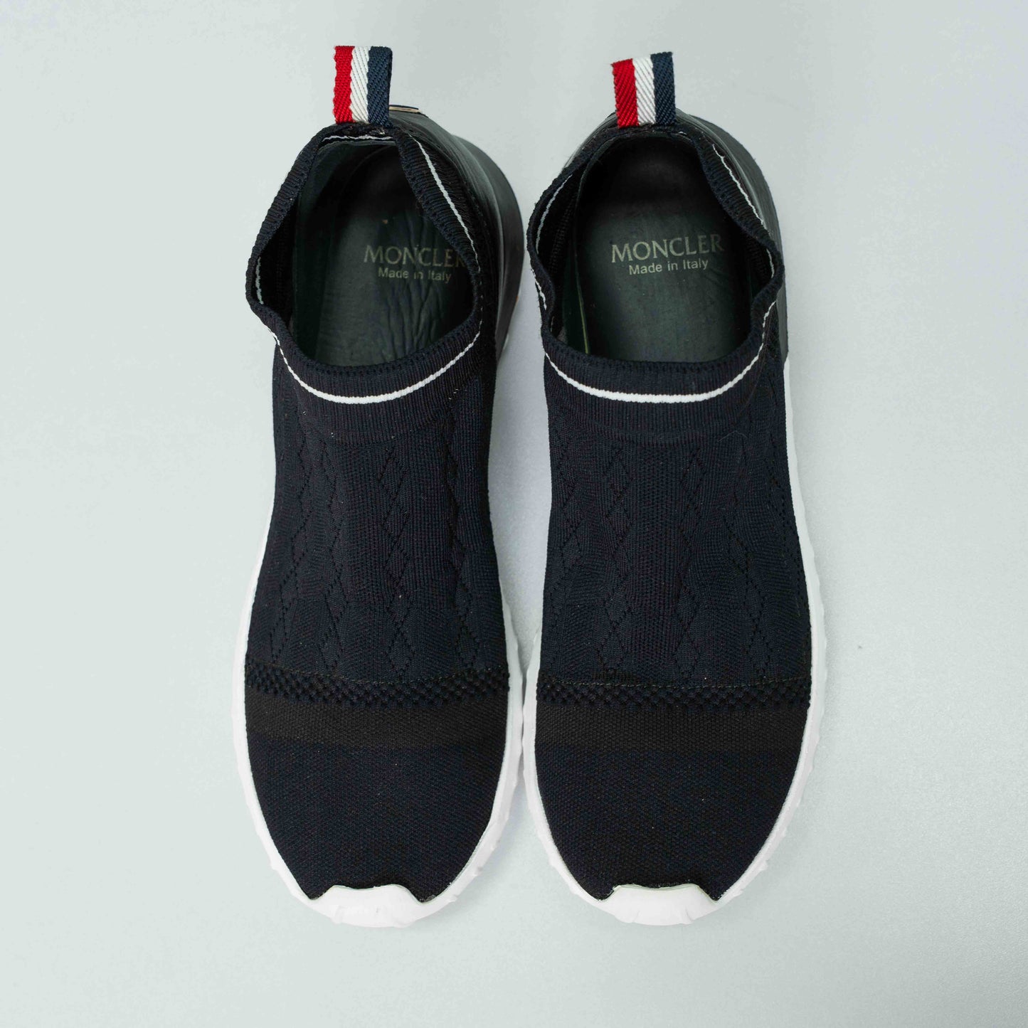 Moncler Black Slip-On Sneakers