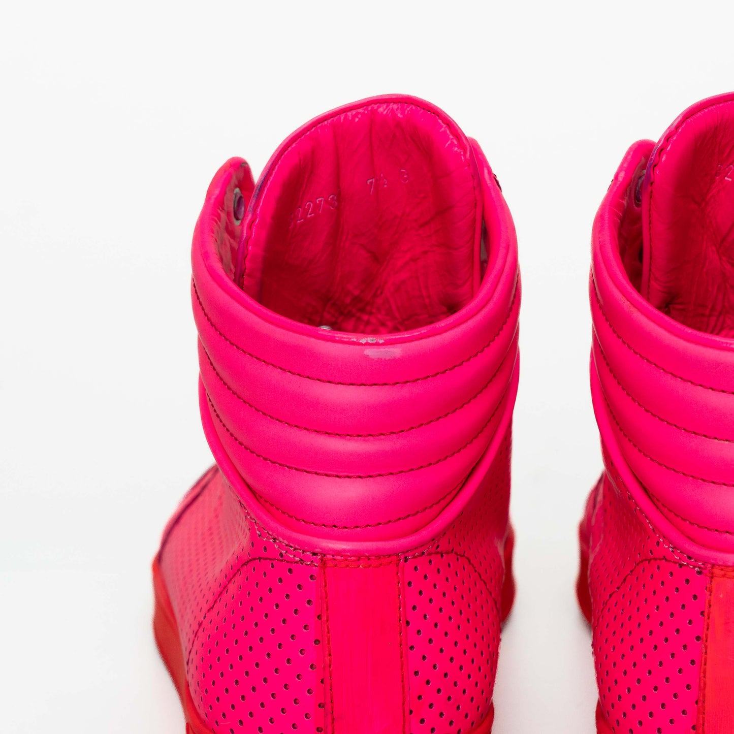 Gucci Neon Pink Perforated High-Tops