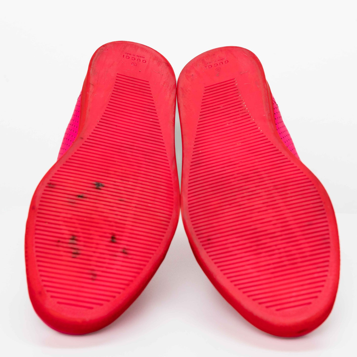 Gucci Neon Pink Perforated High-Tops