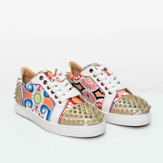 Christian Louboutin Multicolour Viera 2 Spiked Sneakers