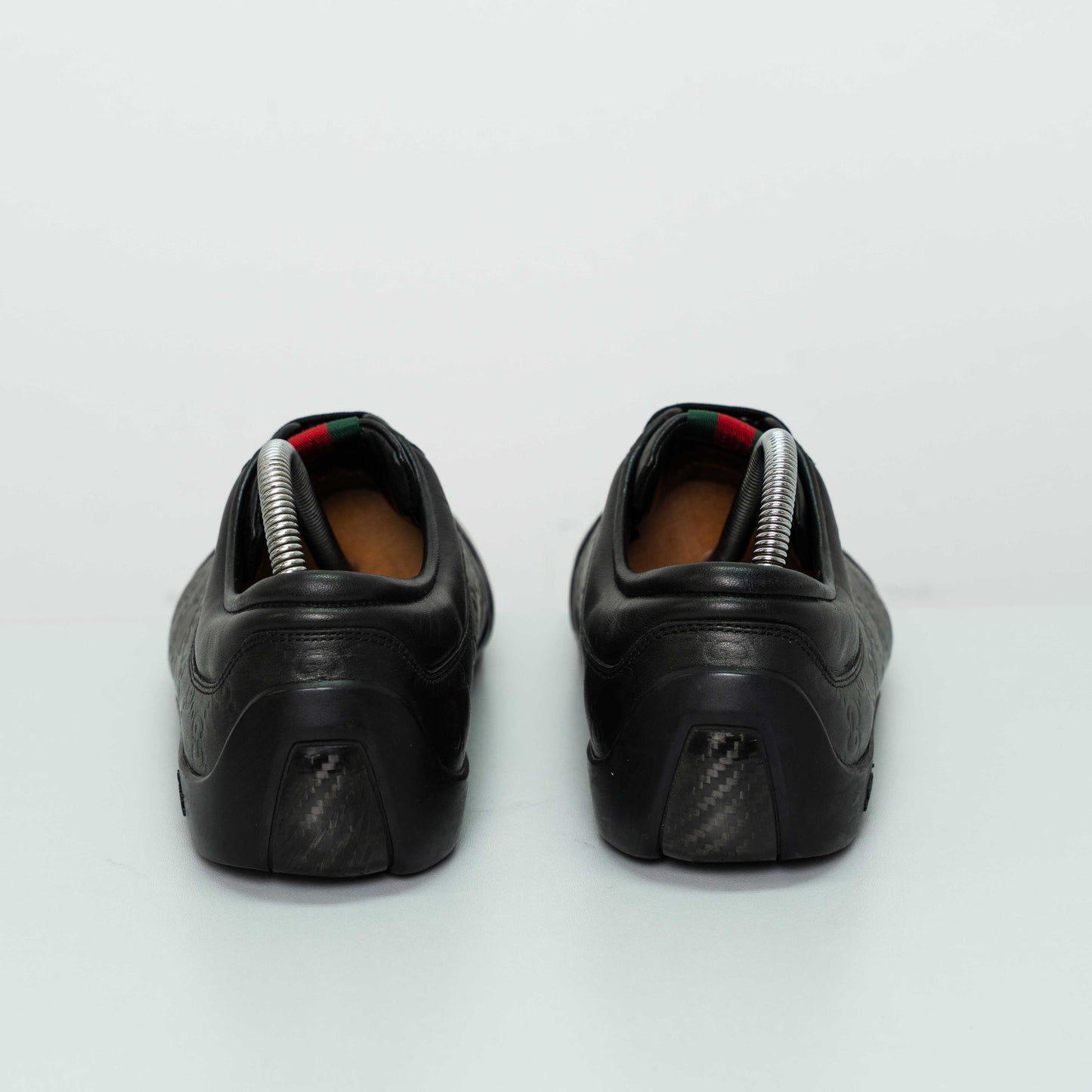 Gucci Guccissima Black Leather Low-Top Sneakers