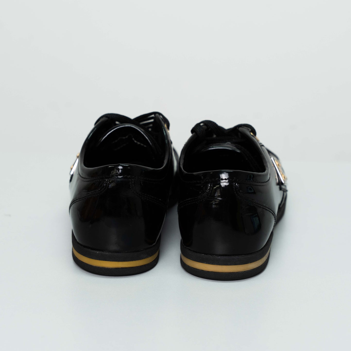 Dolce & Gabbana Black Patent Leather Sneakers