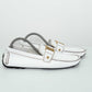 Louis Vuitton Monte Carlo White Leather Moccasins