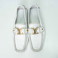 Louis Vuitton Monte Carlo White Leather Moccasins