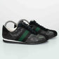 Gucci Black Guccissima Leather & Suede Low-Top Sneakers