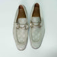 Gucci GG Cream Leather Horsebit Loafers