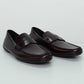 Louis Vuitton Dark Burgundy Leather Loafers