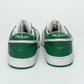 Prada Downtown Green & White Leather Sneakers