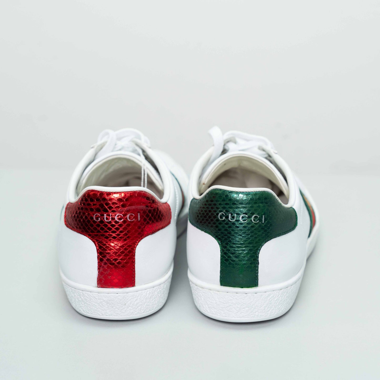 Gucci Low Top Ace Trainer with Bee White Sneakers