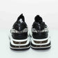 Jimmy Choo Memphis Black Mix Crystal Trainers