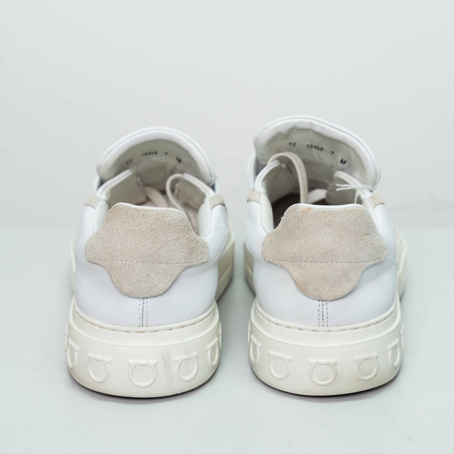 Salvatore Ferragamo White Low-Top Sneakers