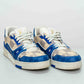 Louis Vuitton Blue Trainer Calf Leather Sneakers
