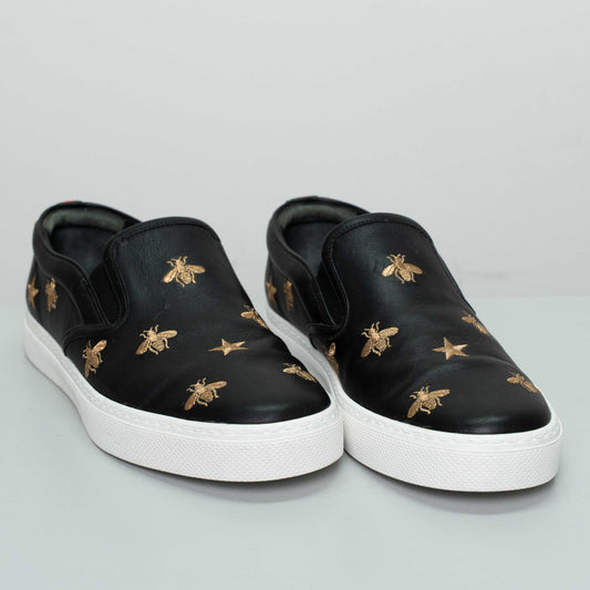 Gucci Meesoo Black Bee Star Slip-On Sneaker