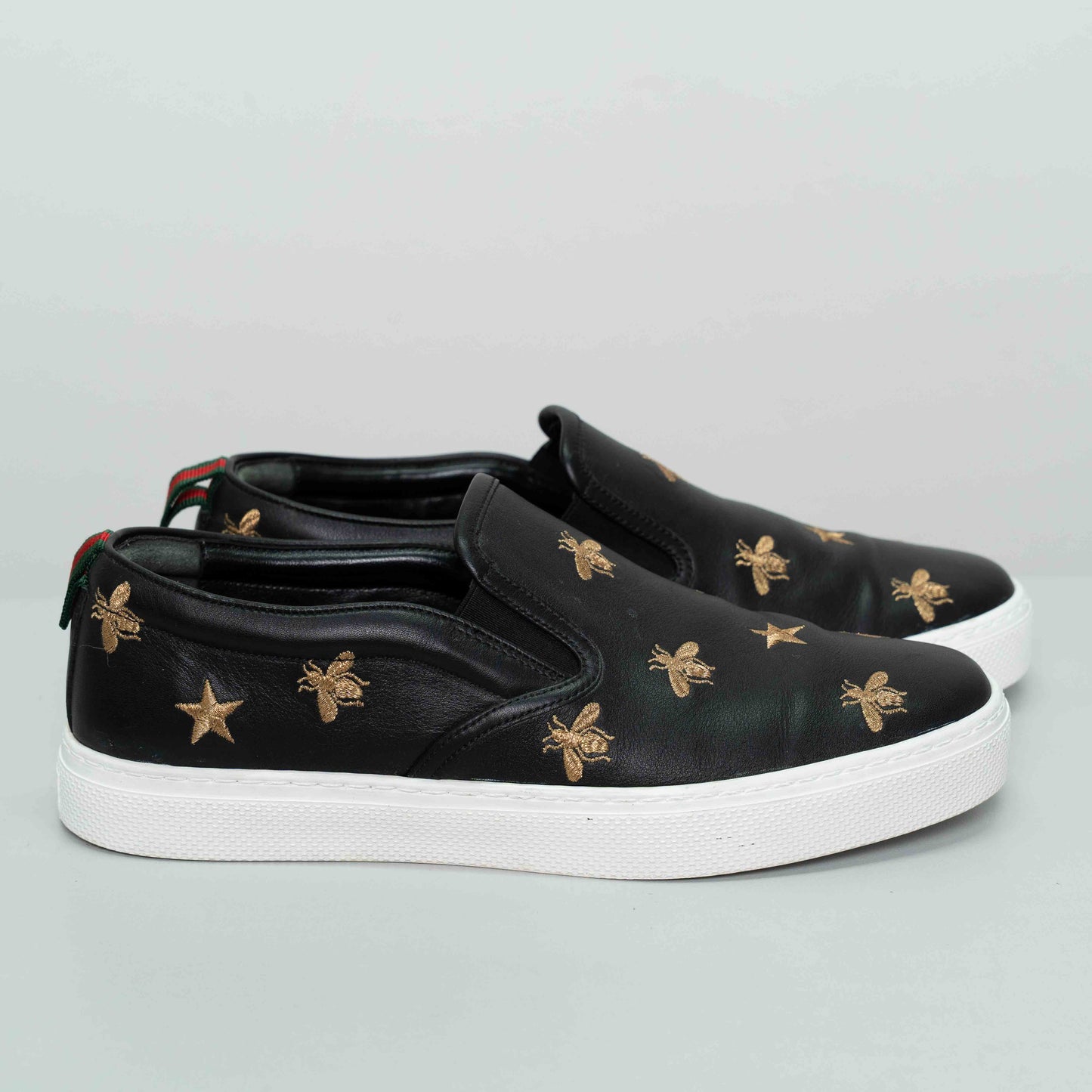 Gucci Meesoo Black Bee Star Slip-On Sneaker