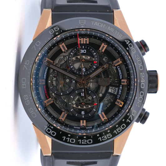 TAG Heuer Carrera HEUER 01 Rose Gold Watch