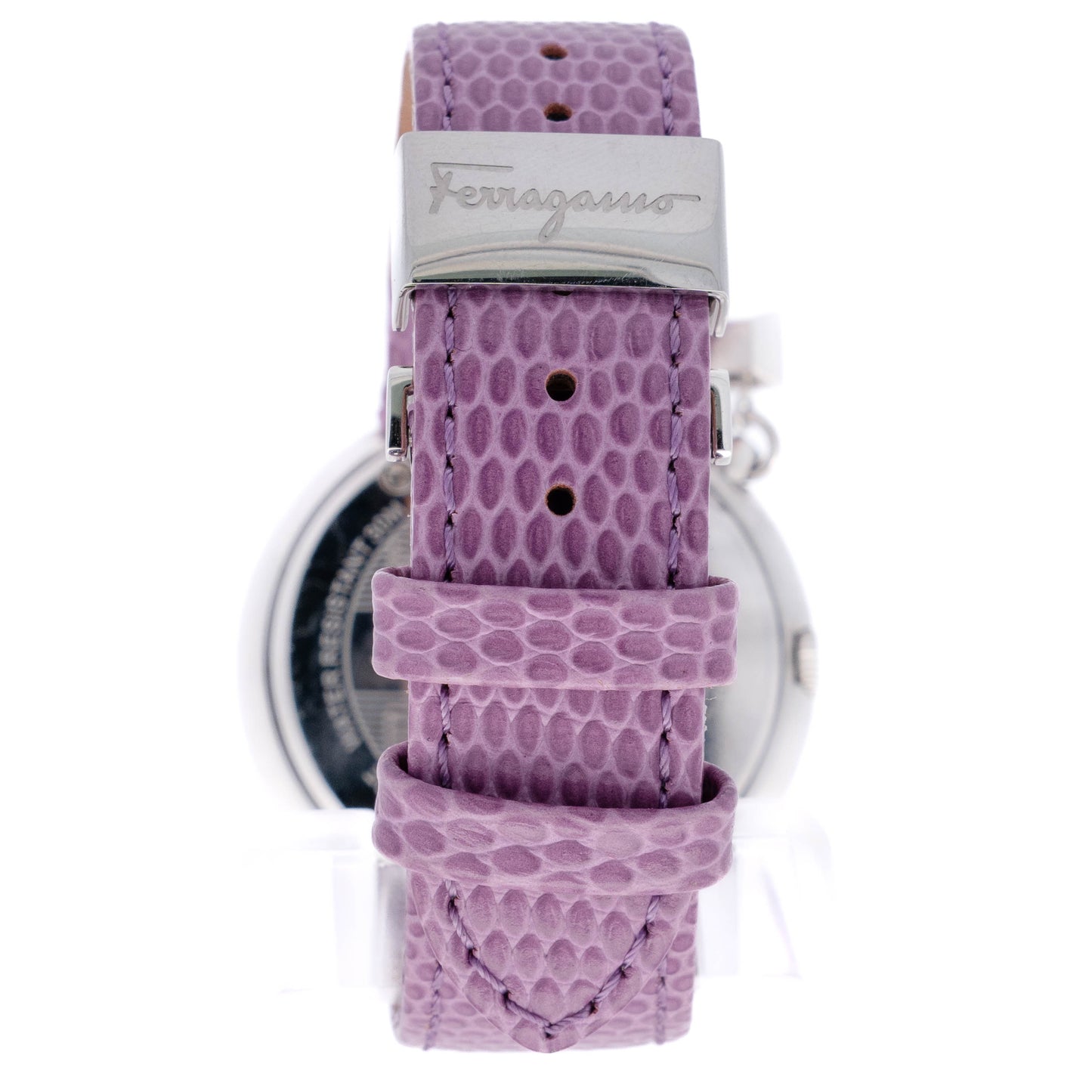 Salvatore Ferragamo Gancino Purple Bezel Watch