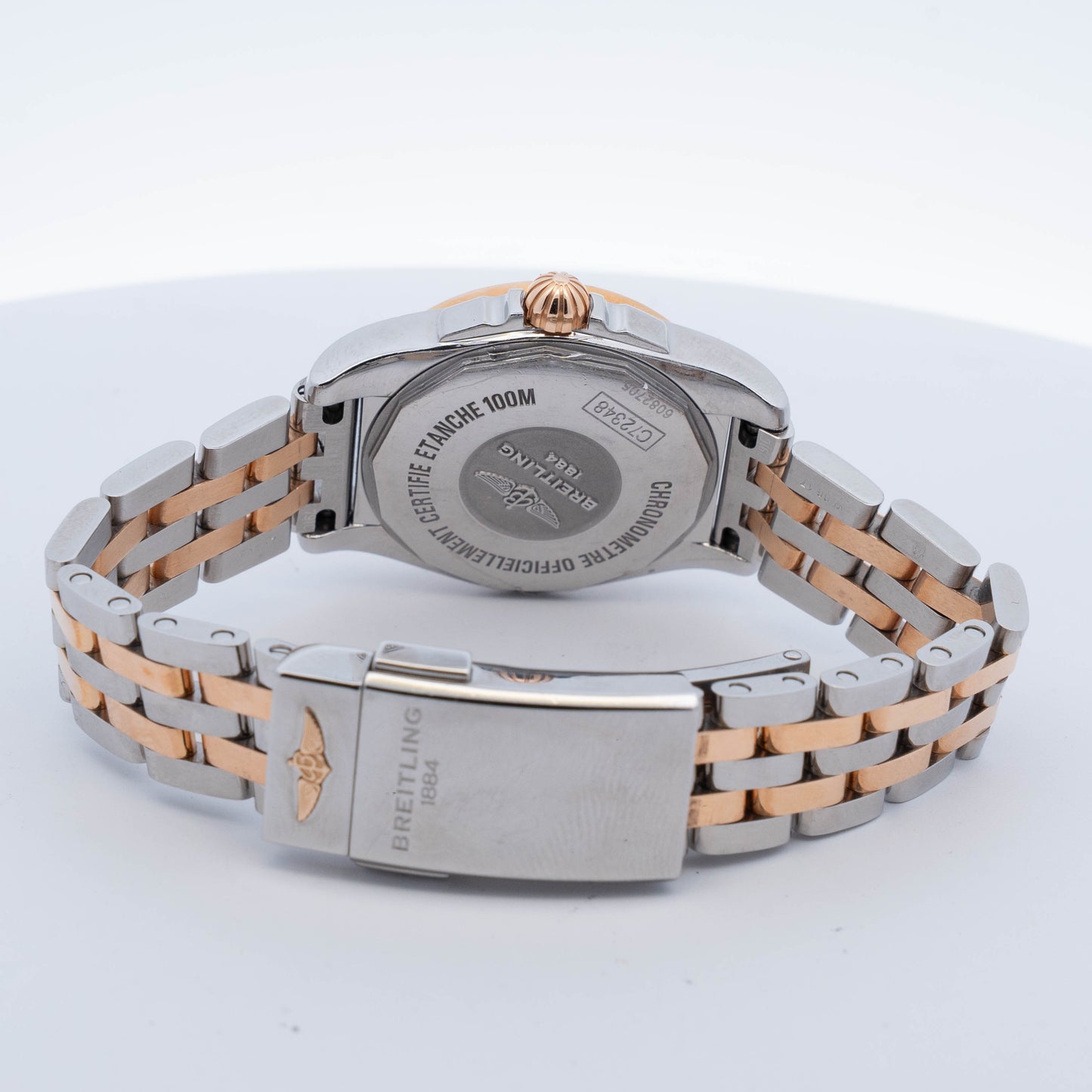 Breitling Chronometer Two-Tone Diamond Watch