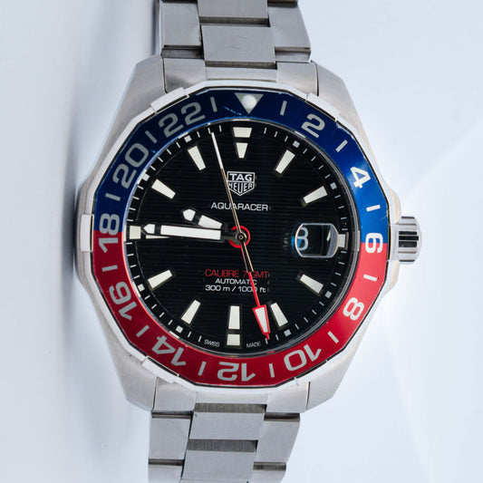 TAG Heuer Aquaracer GMT Automatic Pepsi Bezel Watch