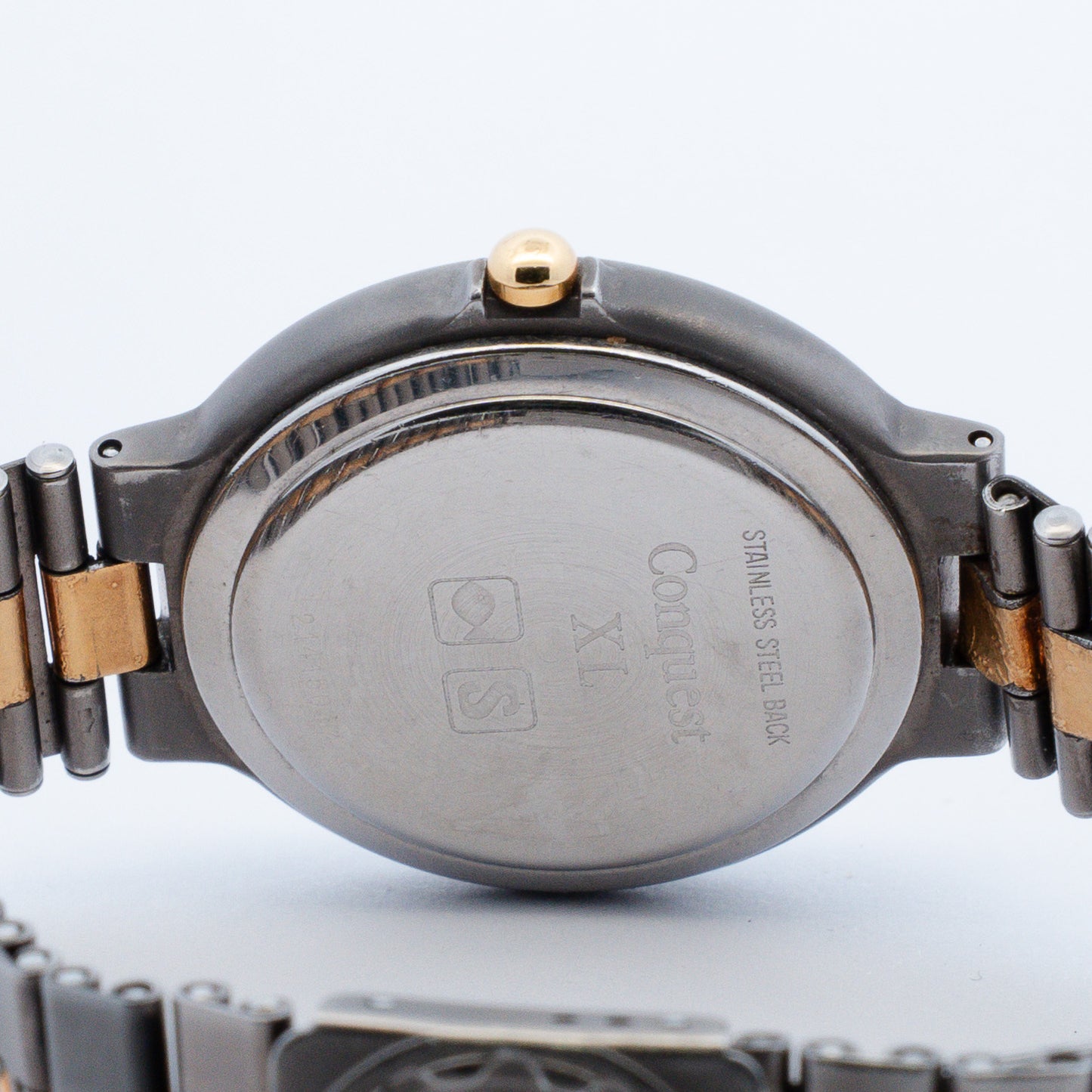 Longines Conquest V.H.P. Quartz Gold Dial Two-Tone Watch