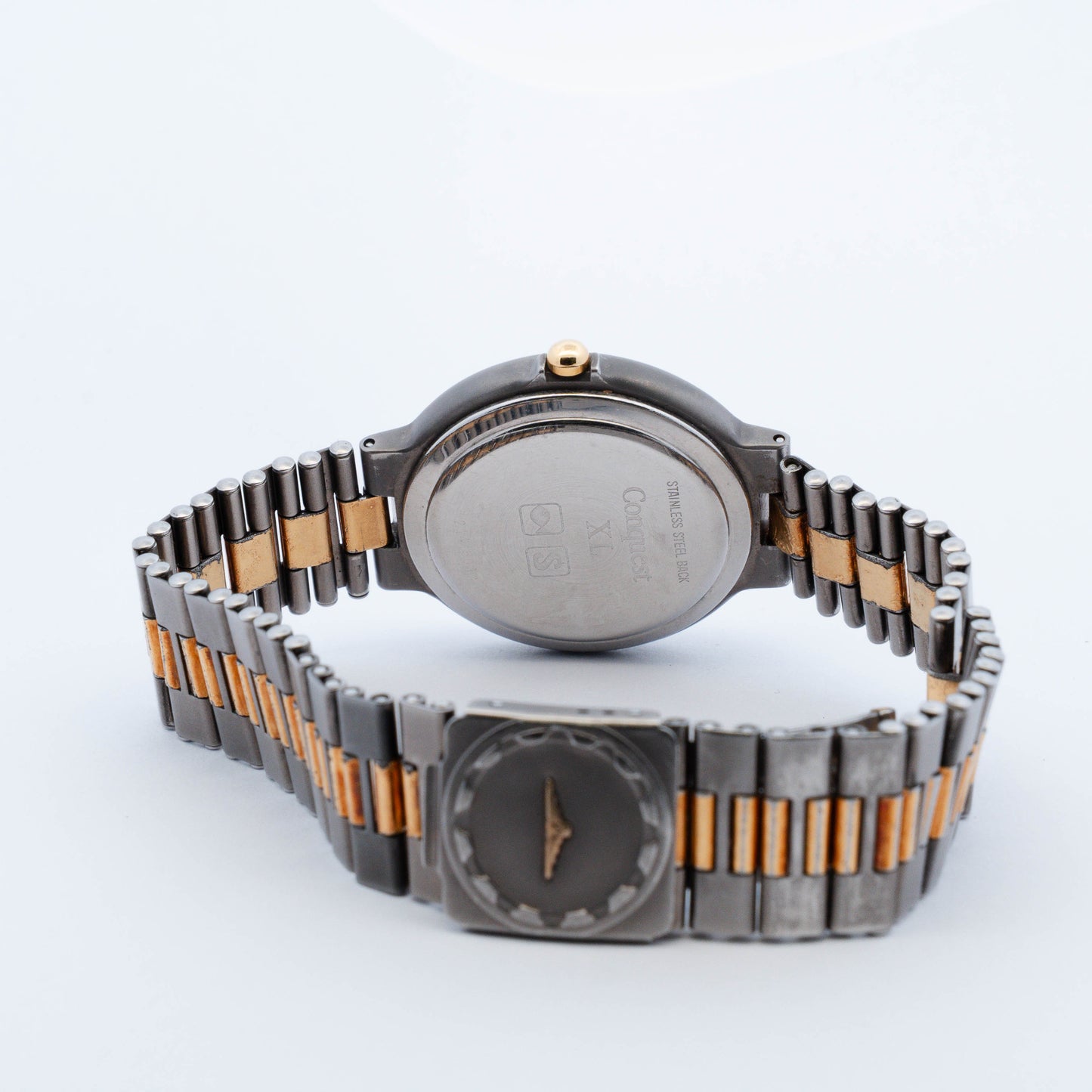 Longines Conquest V.H.P. Quartz Gold Dial Two-Tone Watch