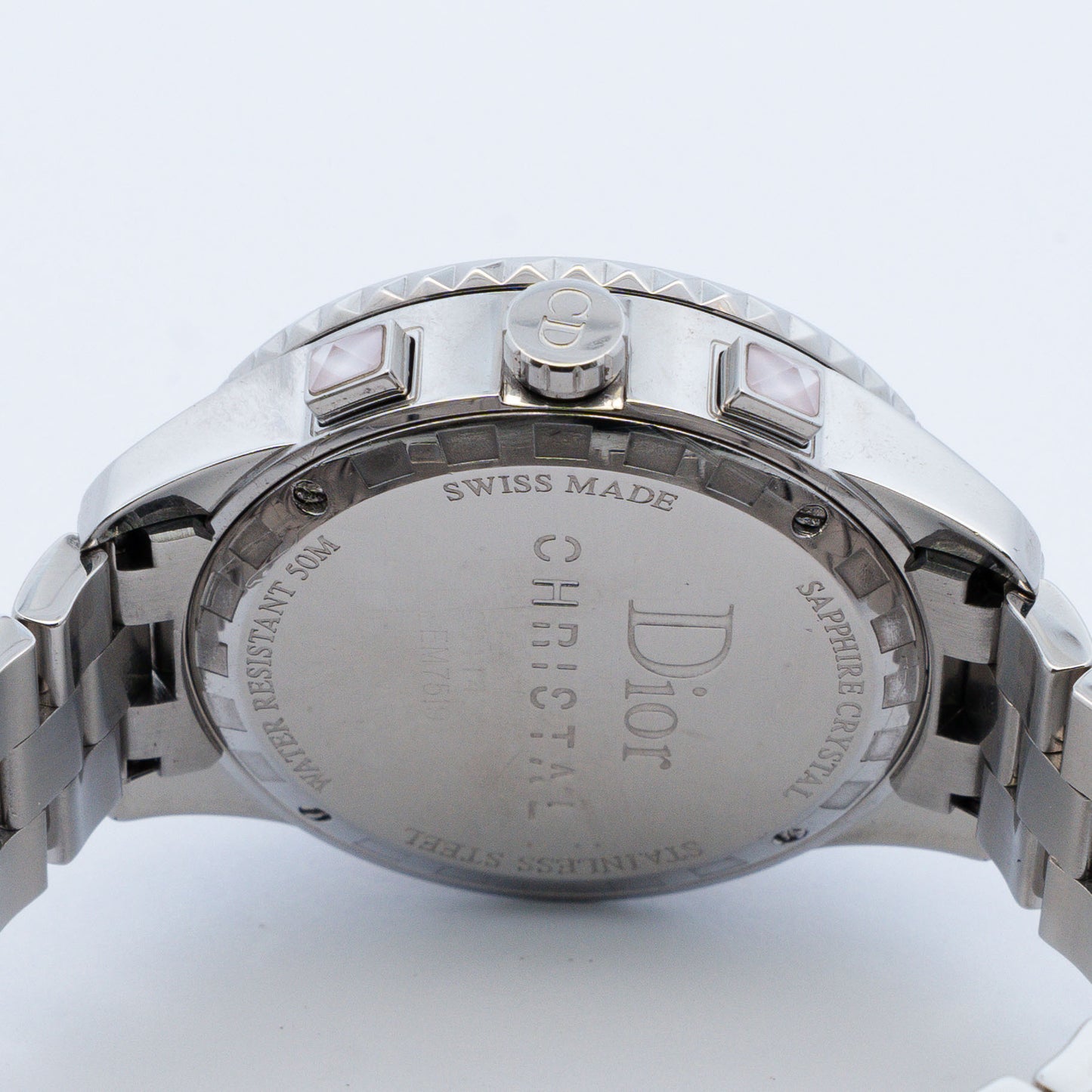Dior Christal Chronograph Pink Sapphire Watch