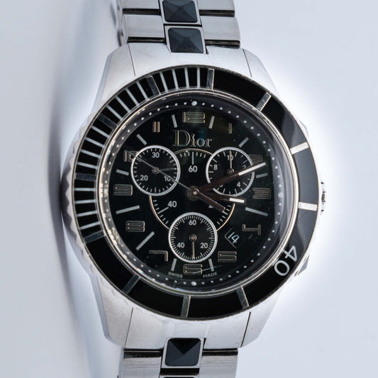 Dior Christal Chronograph Black Ceramic & Steel