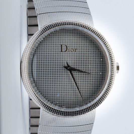 Dior Chiffre Rouge Mesh Stainless Steel Watch