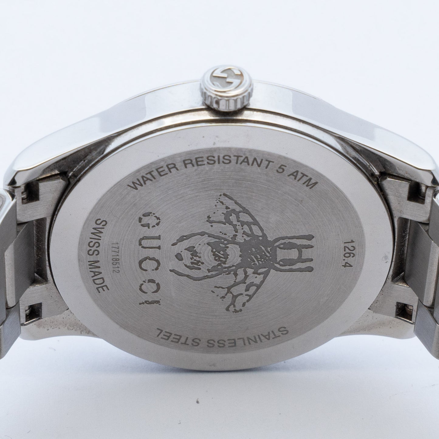 Gucci G-Timeless Black Dial Gold Motif Watch
