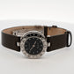 Bvlgari B.Zero1 Black Dial Leather Strap Watch