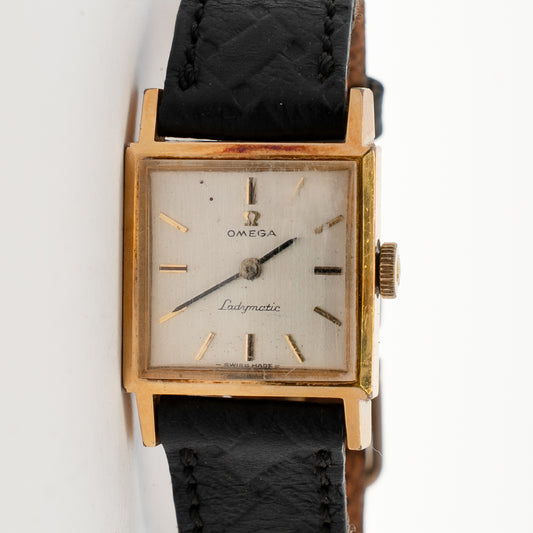 Omega Ladymatic Vintage Rectangular Gold Watch