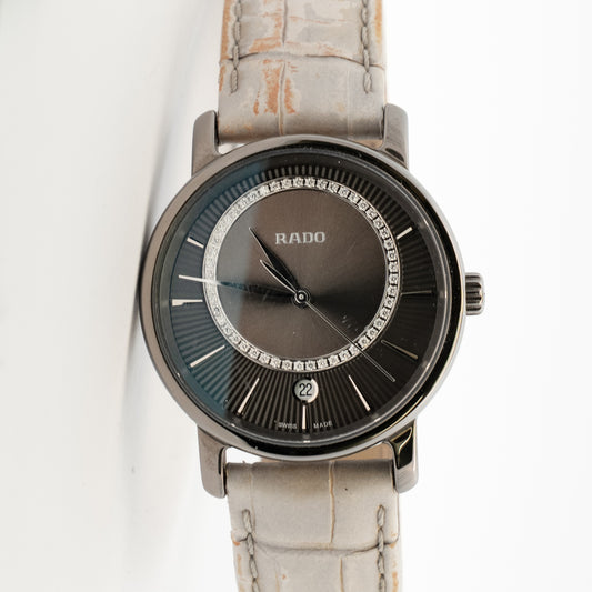 Rado Diamaster High-Tech Ceramic Diamond Dial Watch