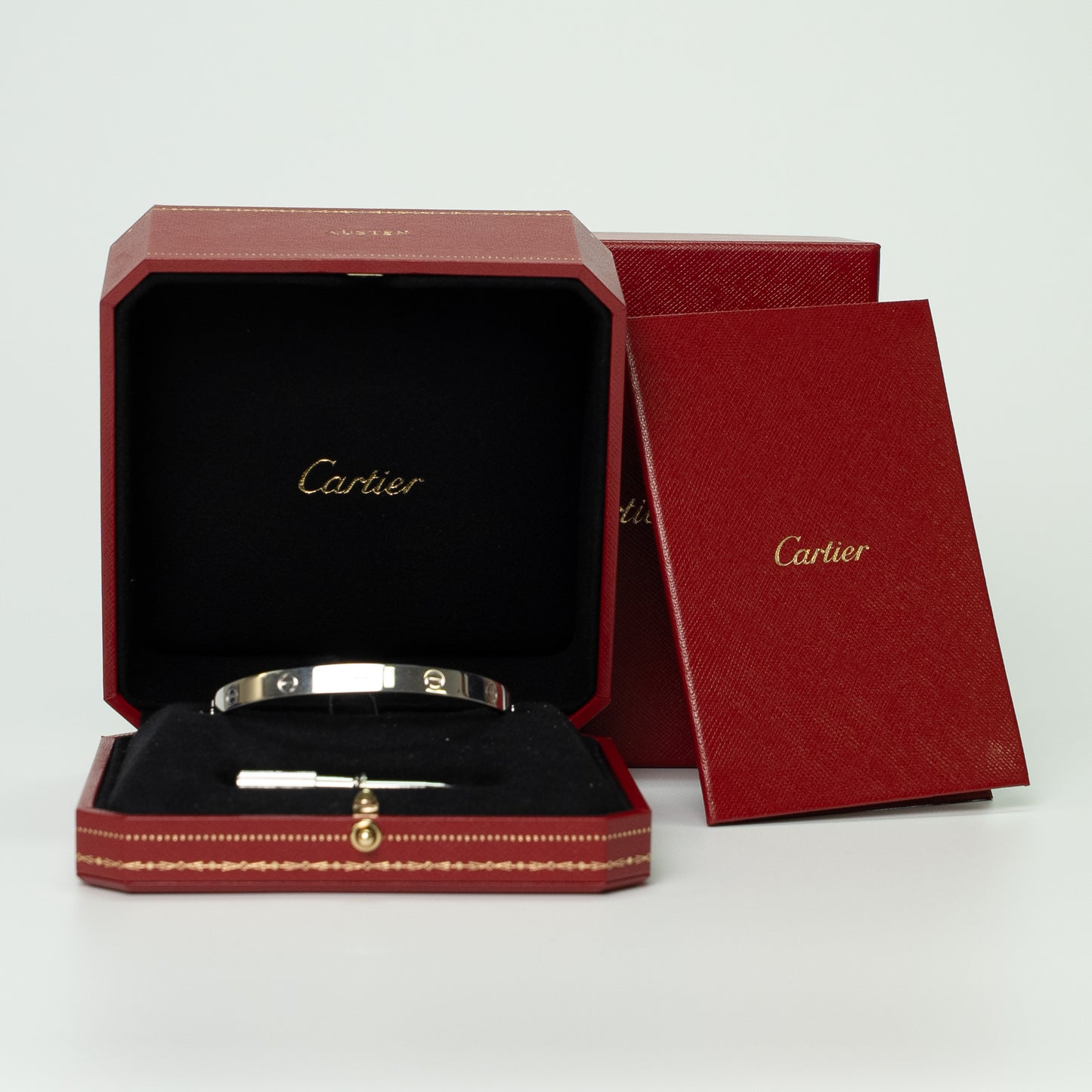 Cartier Love Bangle White Gold Bracelet