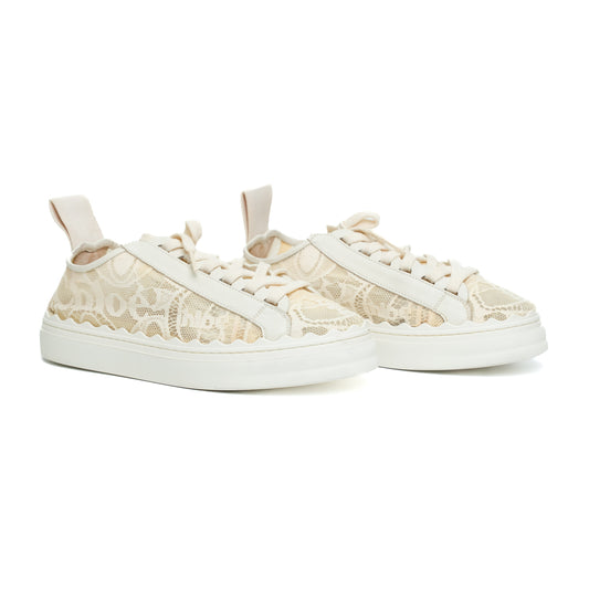 See By Chloe Lace Beige Sneakers