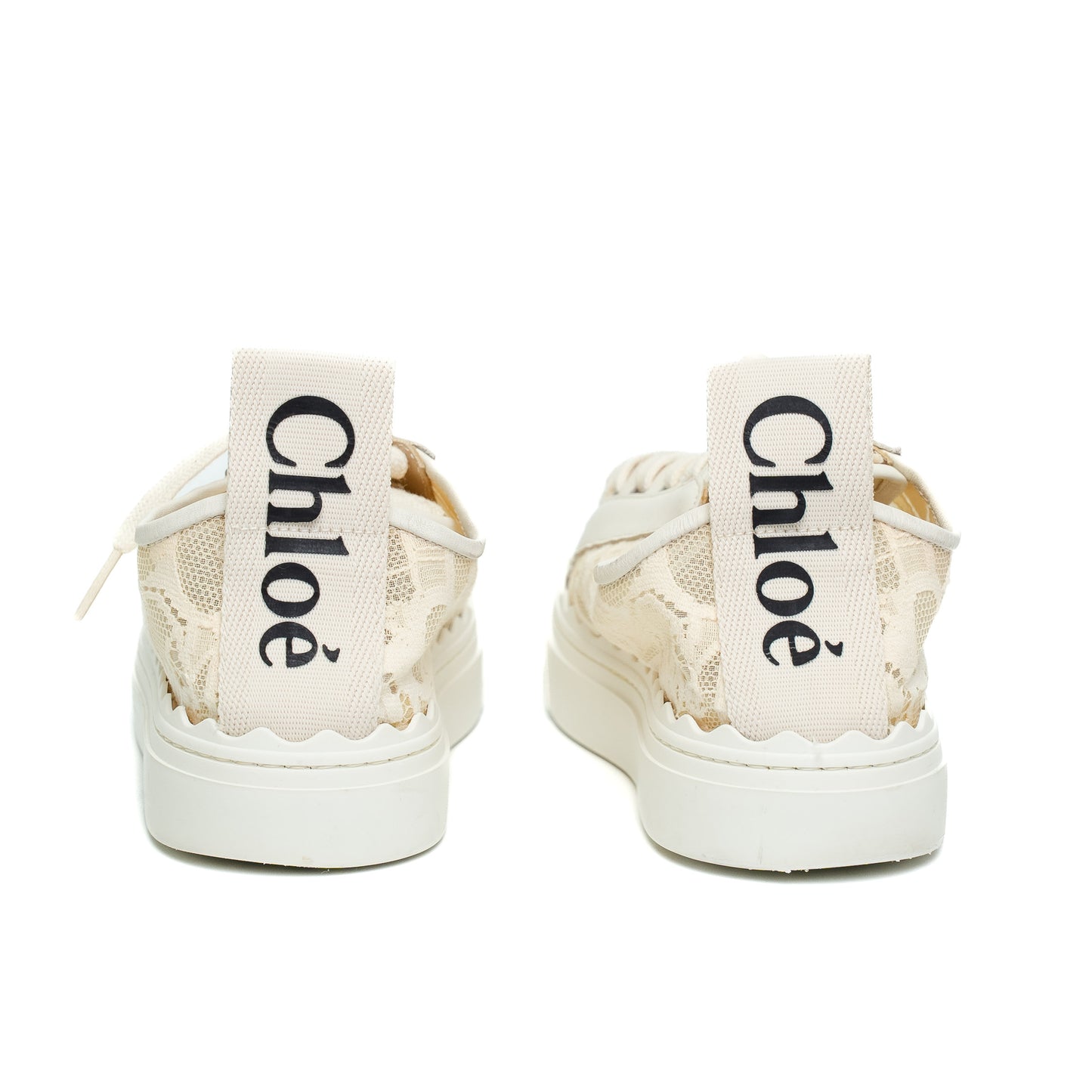 See By Chloe Lace Beige Sneakers
