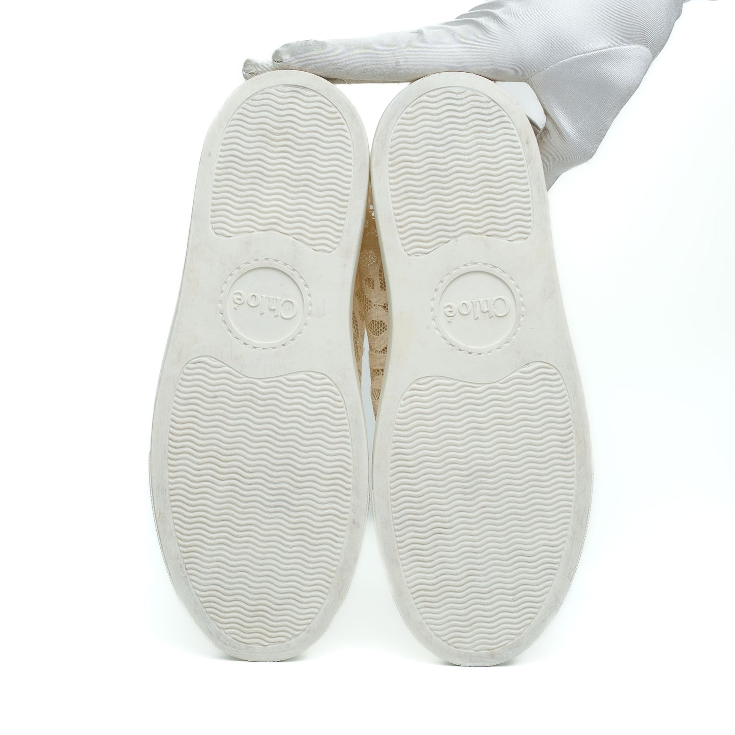 See By Chloe Lace Beige Sneakers