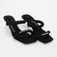 Alexander Wang Black Jessie Tubular Webbing Sandals