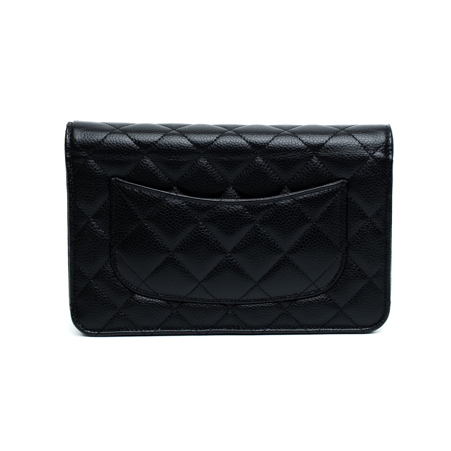 Chanel Black Caviar Wallet On Chain Bag