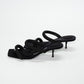 Alexander Wang Black Jessie Tubular Webbing Sandals