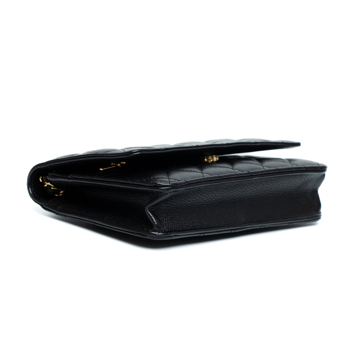 Chanel Black Caviar Wallet On Chain Bag