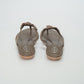Tod’s Taupe Suede Fiocco Strass Knot Sandals
